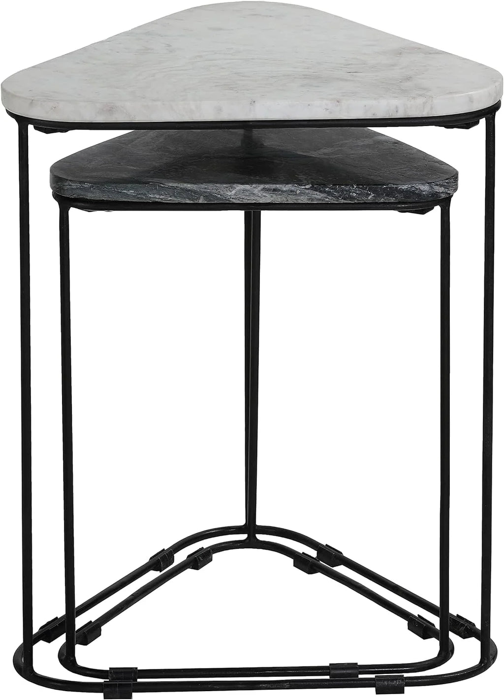 Black 2Pc Nesting Accent Tables Q97595