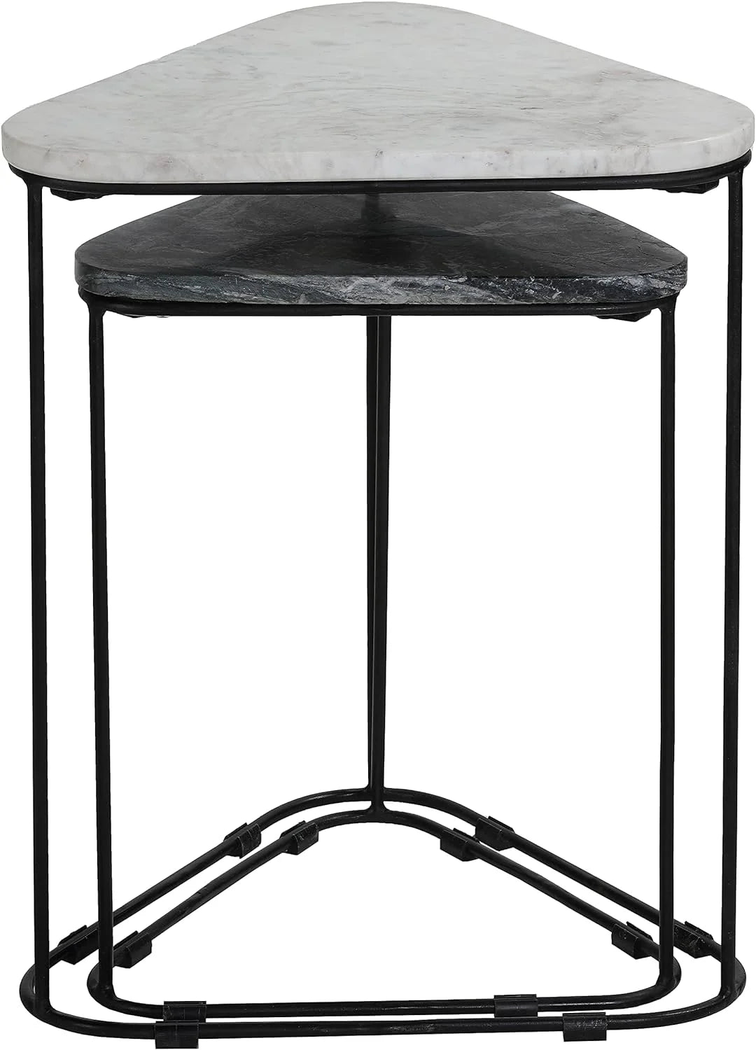 Black 2Pc Nesting Accent Tables Q97595