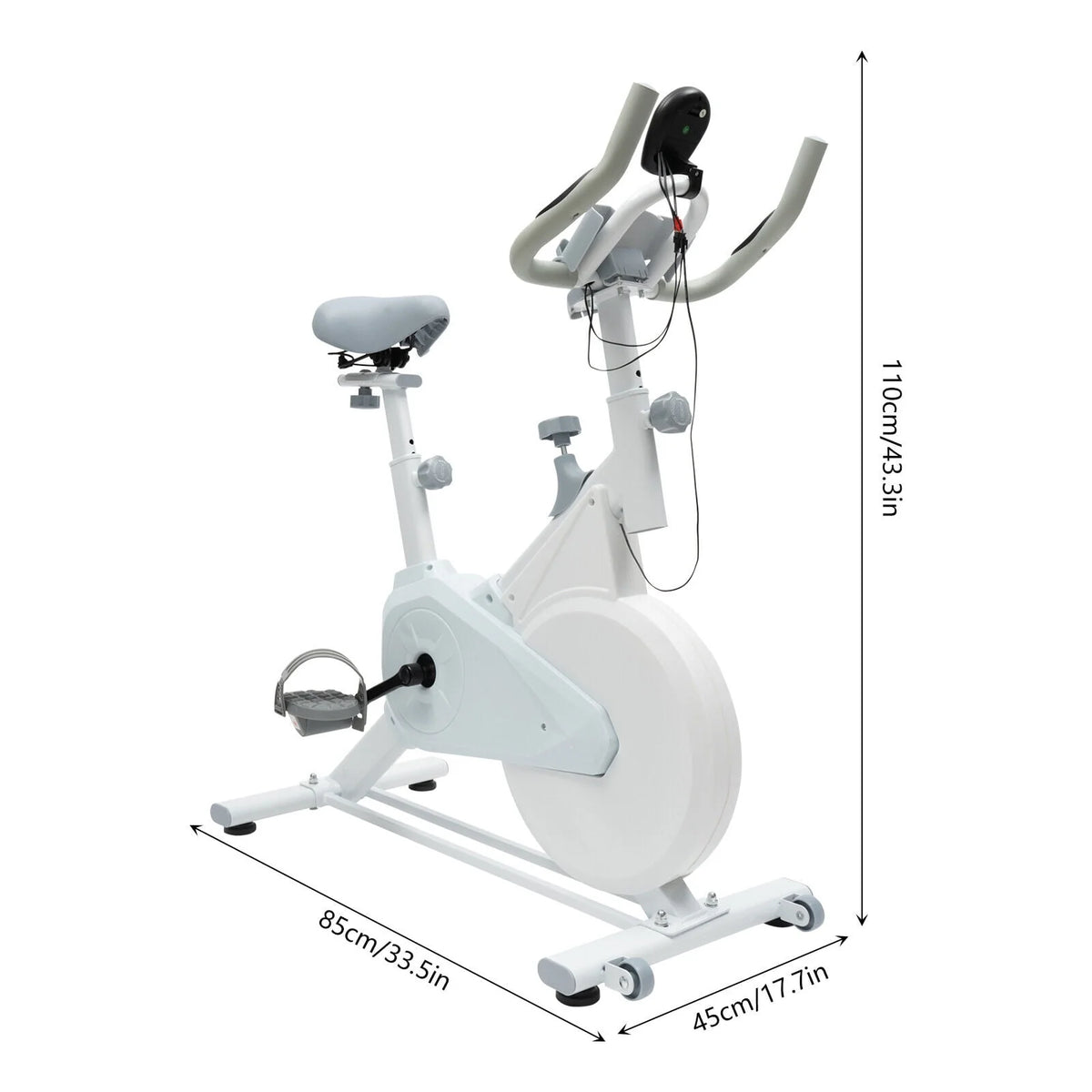 Indoor Cycling Exercise Bike Black J836