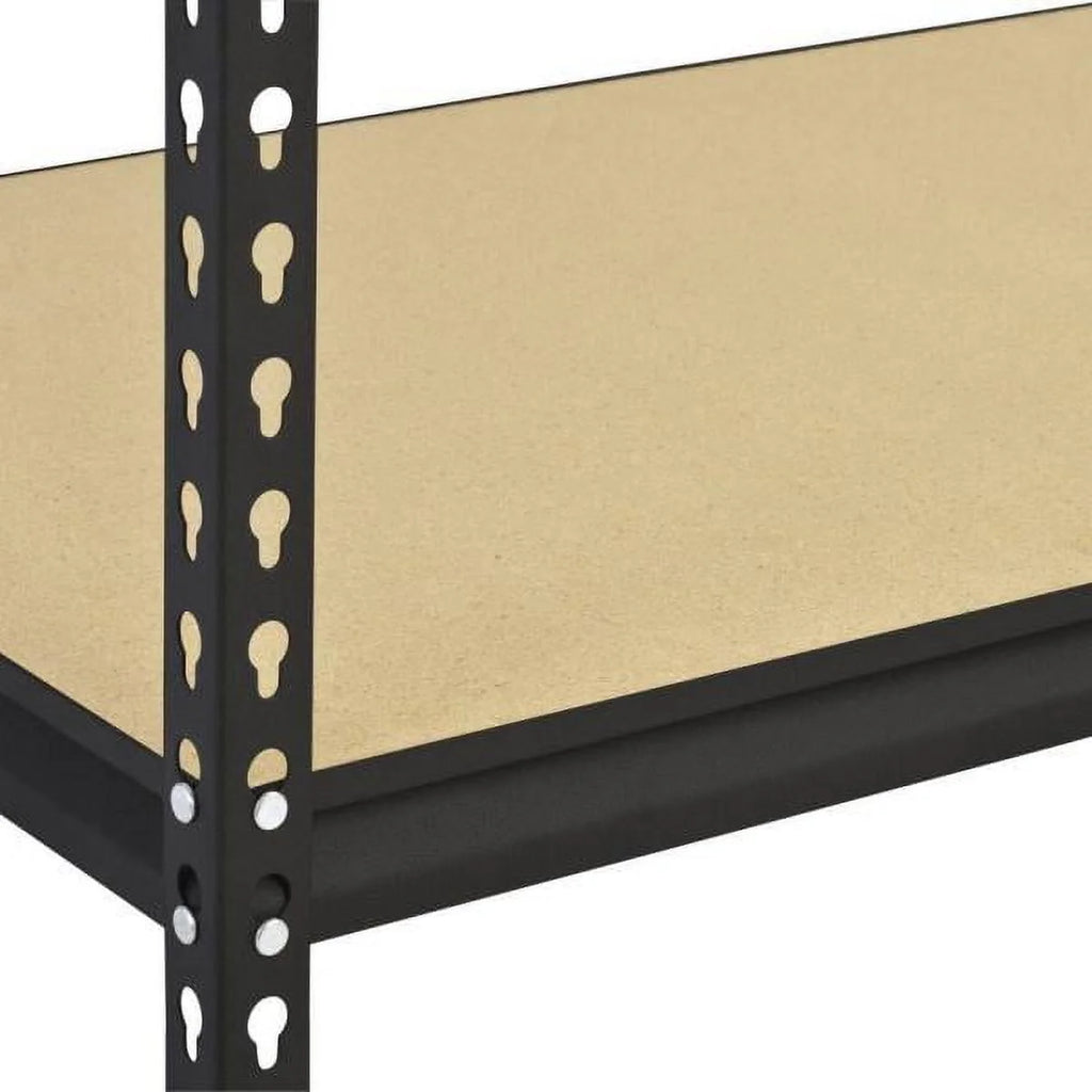 5-Shelf Steel Freestanding Shelving Unit Black H6294