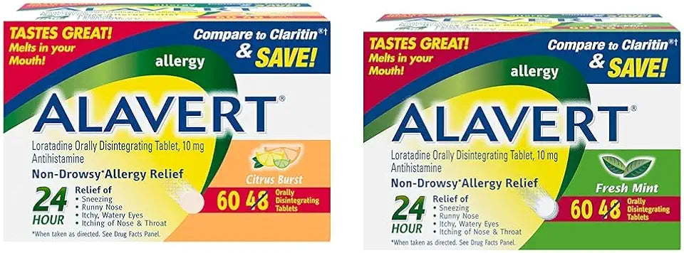 Citrus Burst & Fresh Mint Flavor Orally Disintegrating Loratadine 10mg 60 Count G772677