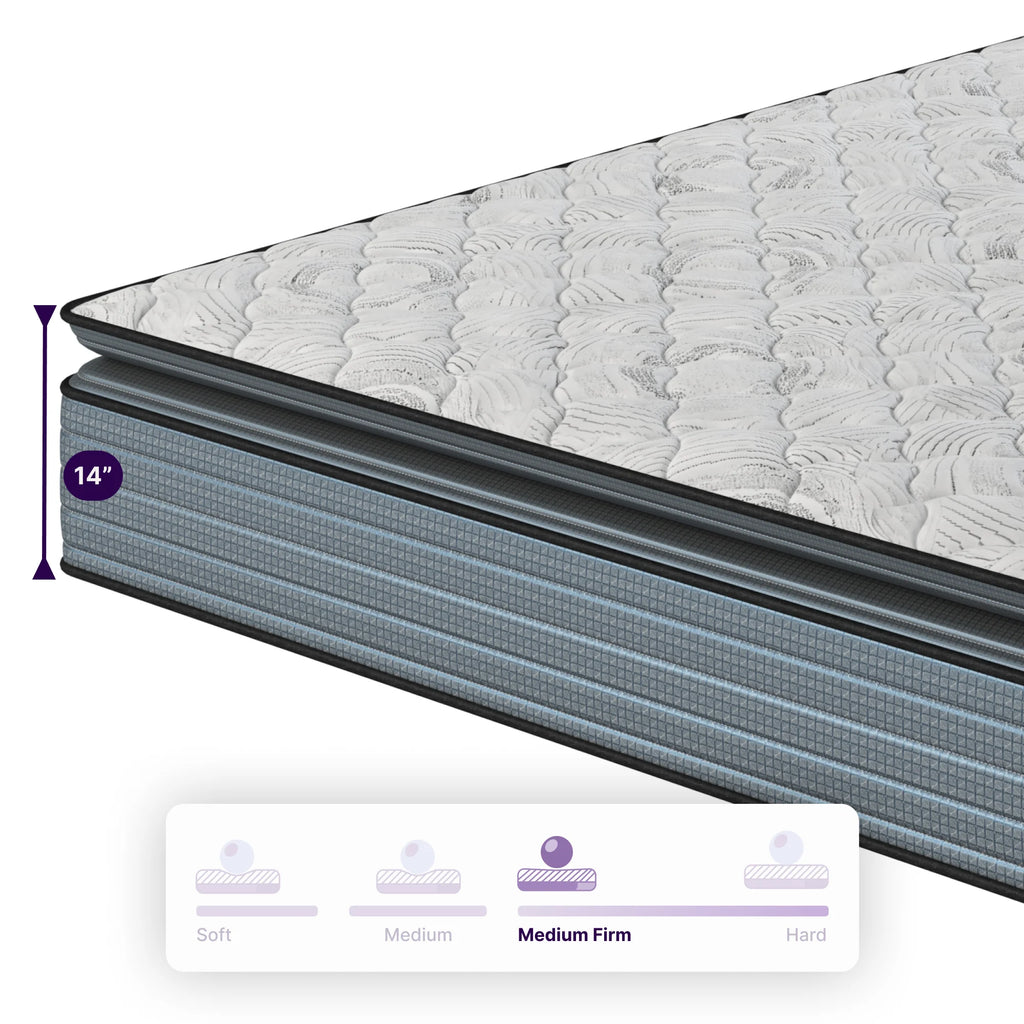 Queen Hybrid Pillow Top Mattress A90796