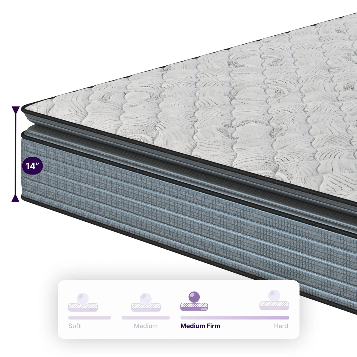 Queen Hybrid Pillow Top Mattress A90796