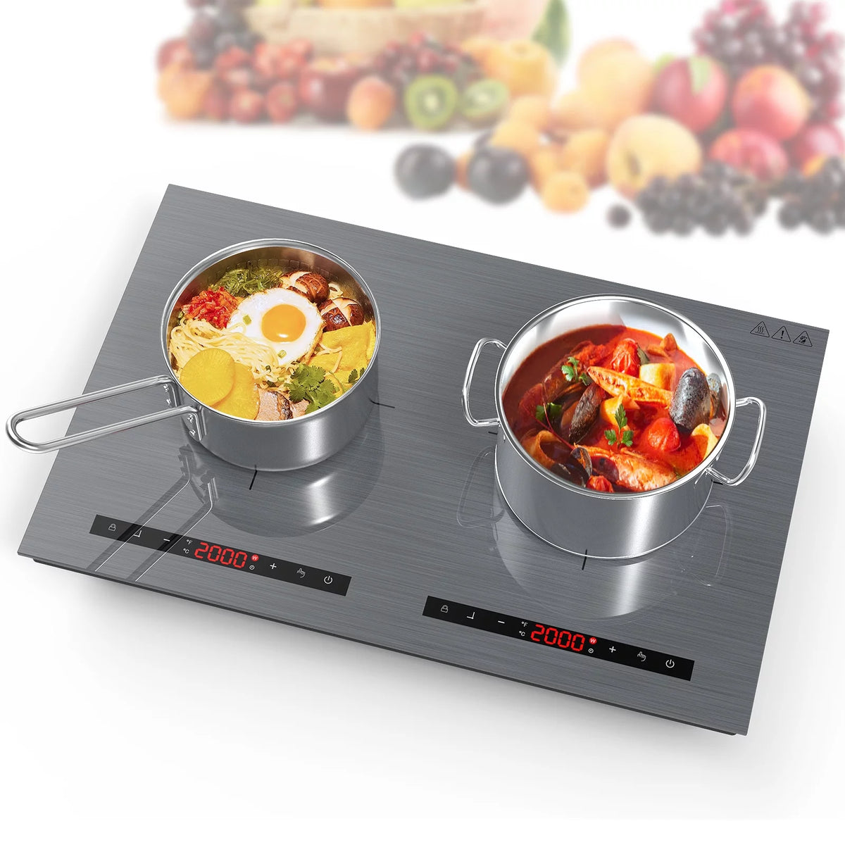 24 Inch 2 Burner 4000W Induction Cooktop E642