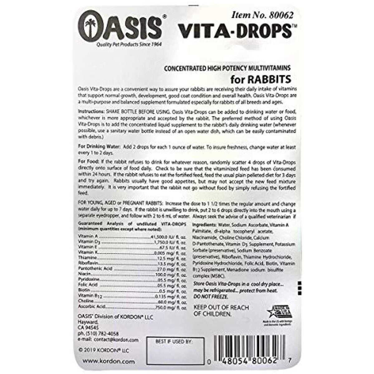 Rabbit Vita Drops V8792
