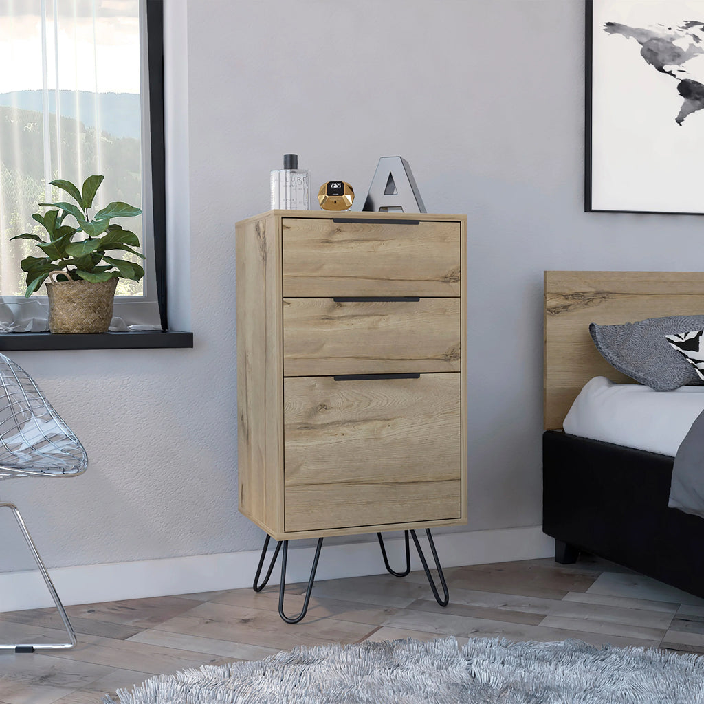 Light Oak Manufactured Wood Dresser M66189