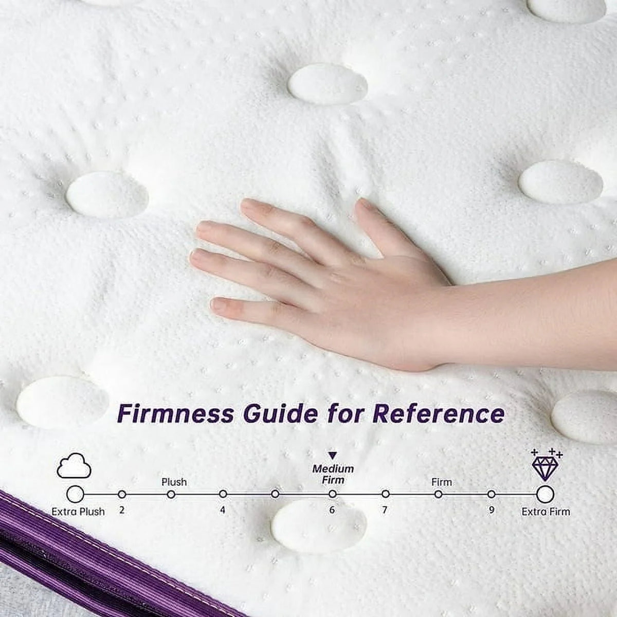 Full Size 10 inch Pillow Top Memory Foam Mattress T6411