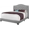 Queen Size Grey Linen Bed B64265