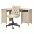 White Corner Desk with Office Chair O7498