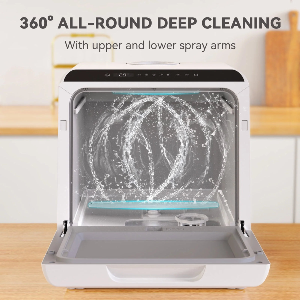 Portable Countertop Mini Dishwasher with 5-Liter Water Tank H744635