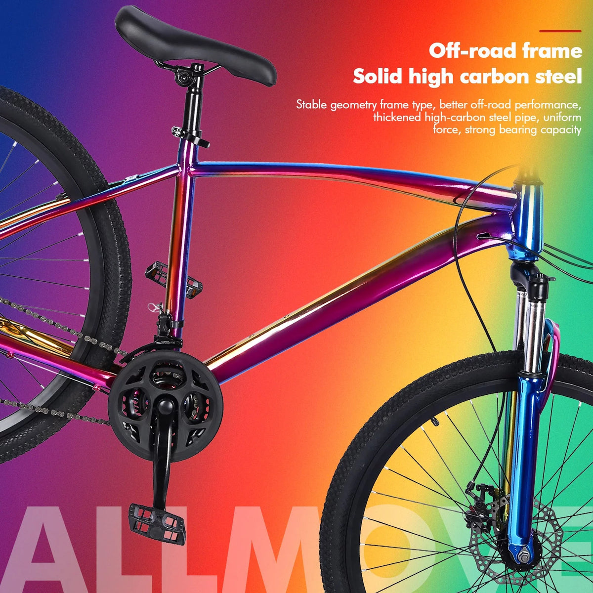 27.5-inch 21-speed Dual Disc Brakes Mountain Bike U442