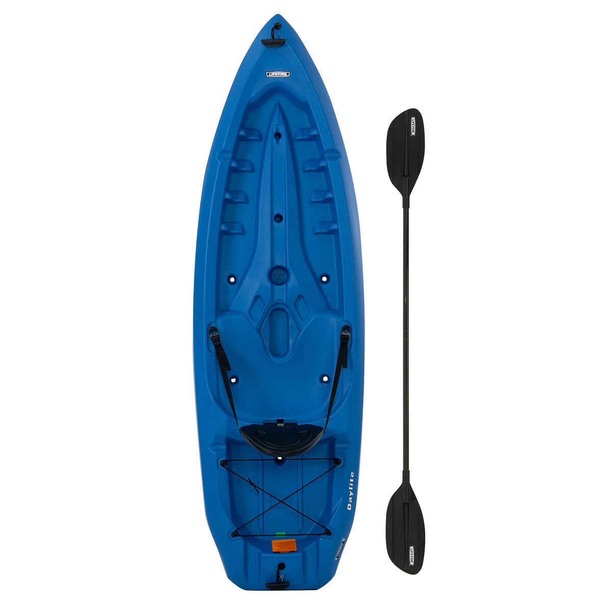 8 ft Sit-on-top Kayak with Paddle, Dark Blue V876701