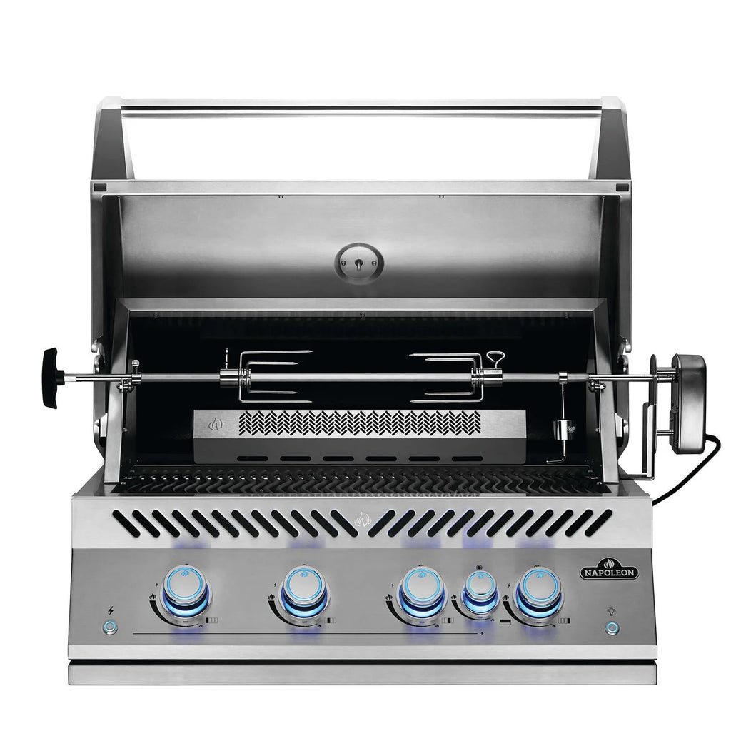 32-Inch Propane Gas Grill with Infrared Rear Burner & Rotisserie Kit G884