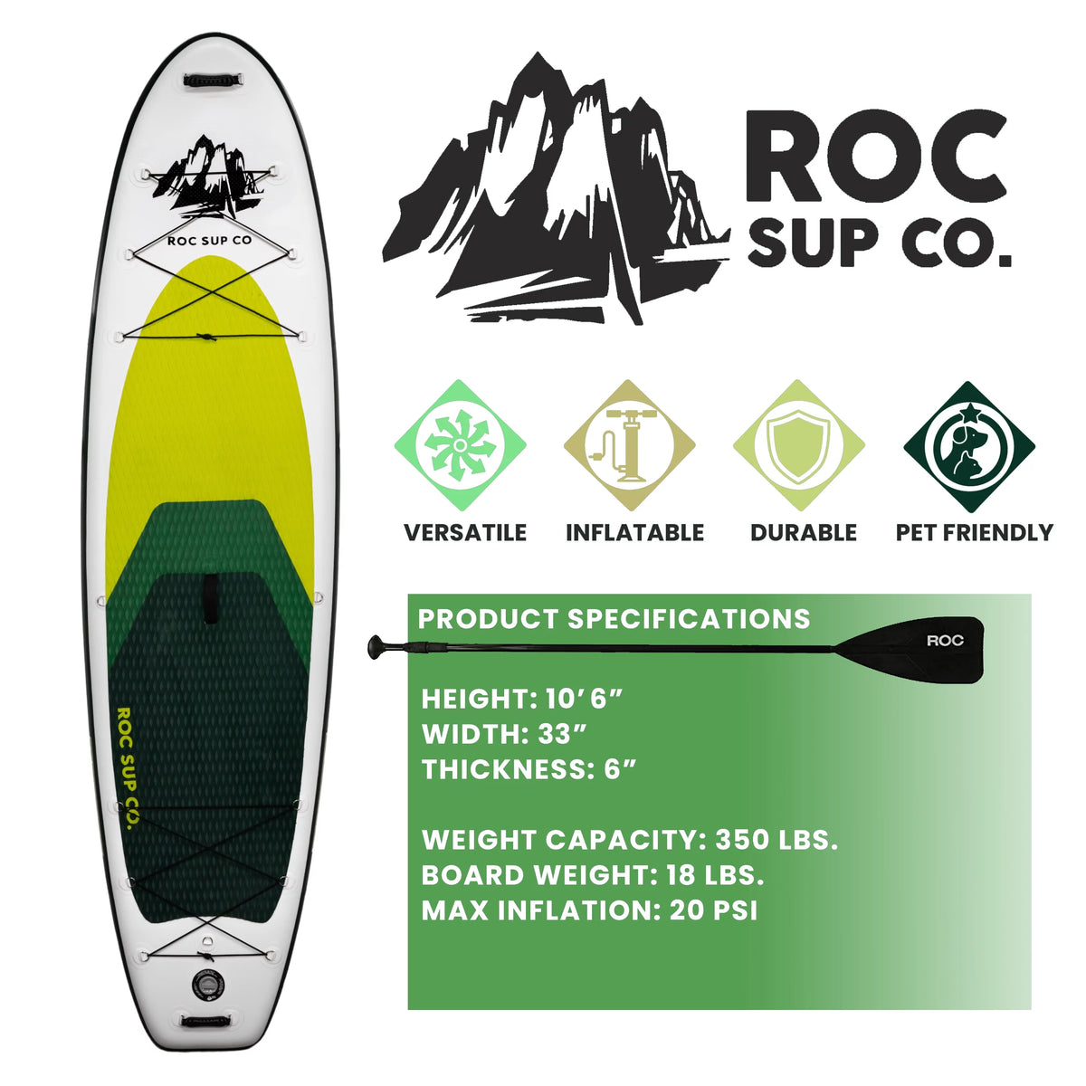 Inflatable Stand Up Paddle Board with Non-Slip Deck B13867