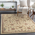 Black Beige Orange Area Rug Y862