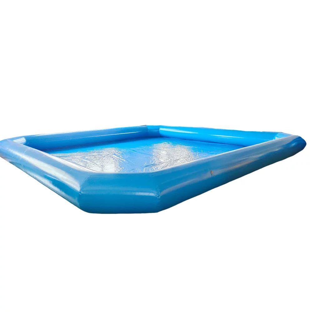 Large Inflatable PVC Square Swimming Pool 23x23x1.8ft B805
