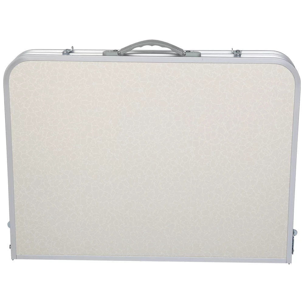 4Ft Portable Folding Aluminum Table White K59733