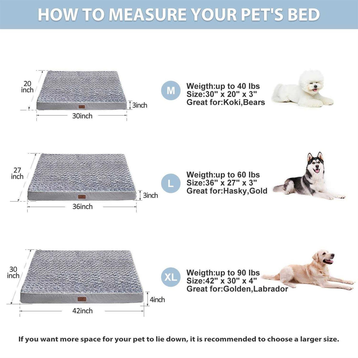 Orthopedic Waterproof Dog Bed with Removable Washable Cover T91712