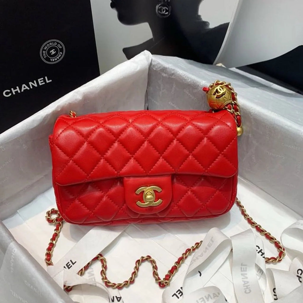 Red Flap Bag Z206341