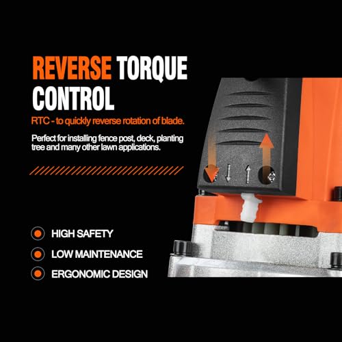 1700W Corded Electric Earth Auger with Drill Bit M543