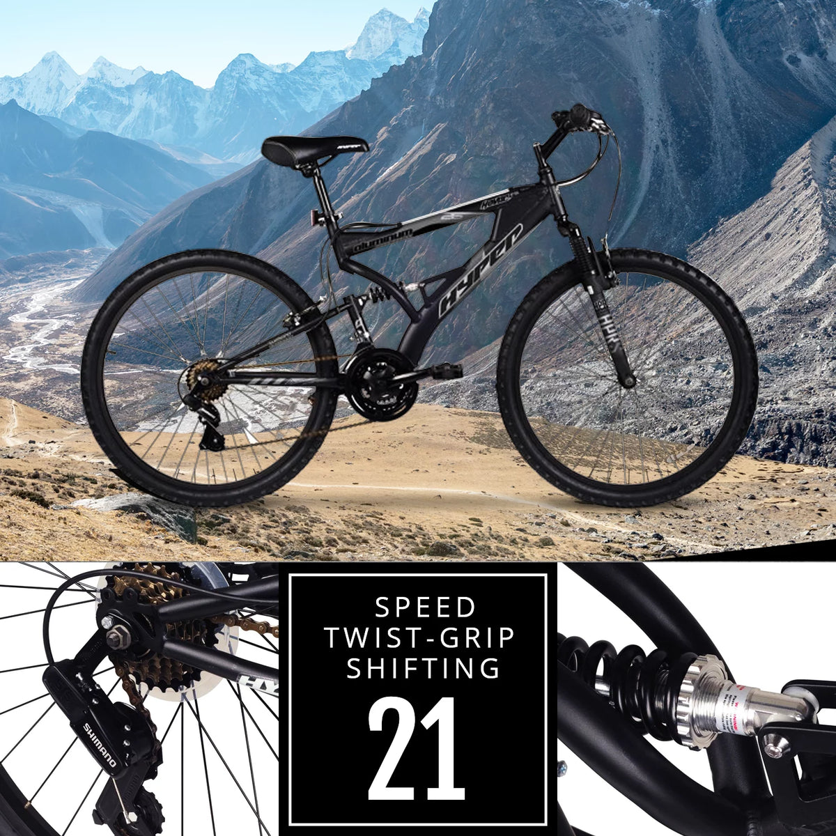 26" Black Mountain Bike X821369