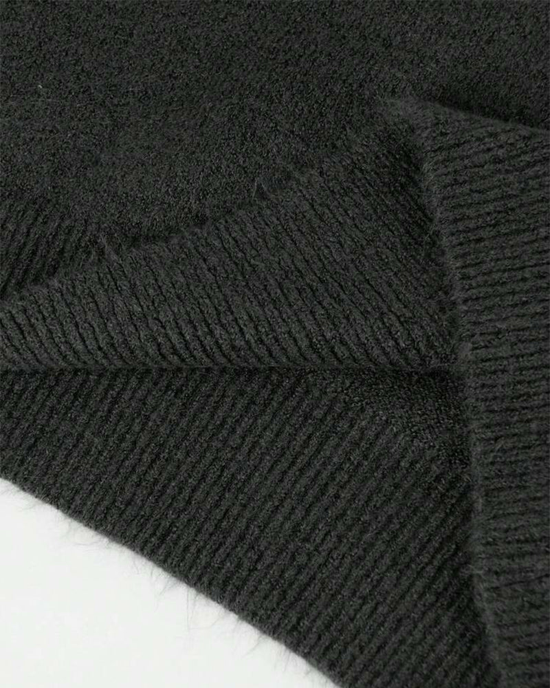 Turtleneck Knit Pullover Sweater Q274601