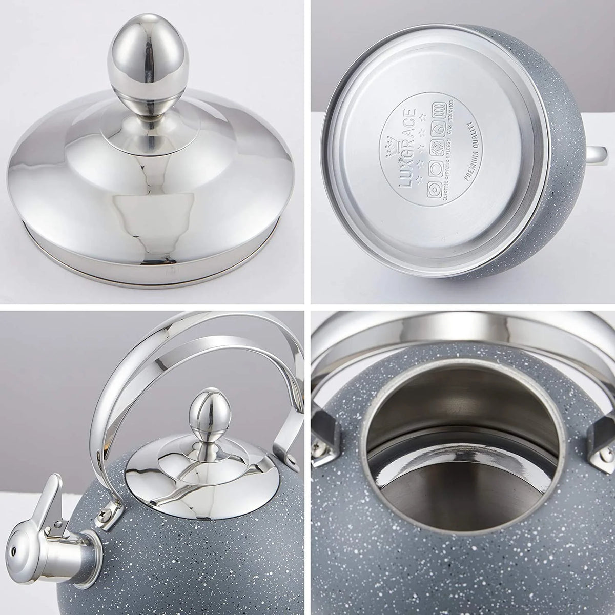 2.5 Qt Stainless Steel Whistling Tea Kettle F4215