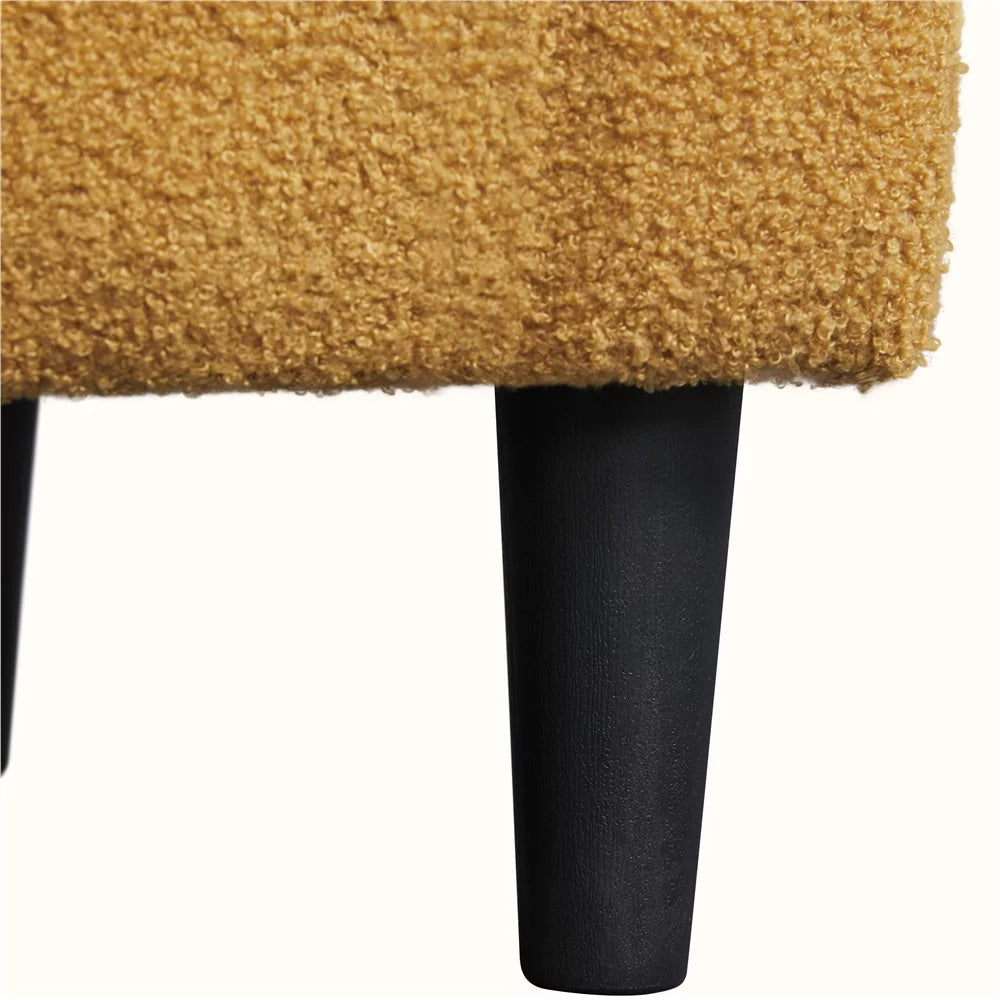 Mustard Yellow Upholstered Barrel Accent Chair T71849