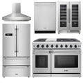 48 Propane Gas Range, Range Hood, Refrigerator, Dishwasher, Wine Cooler A694296