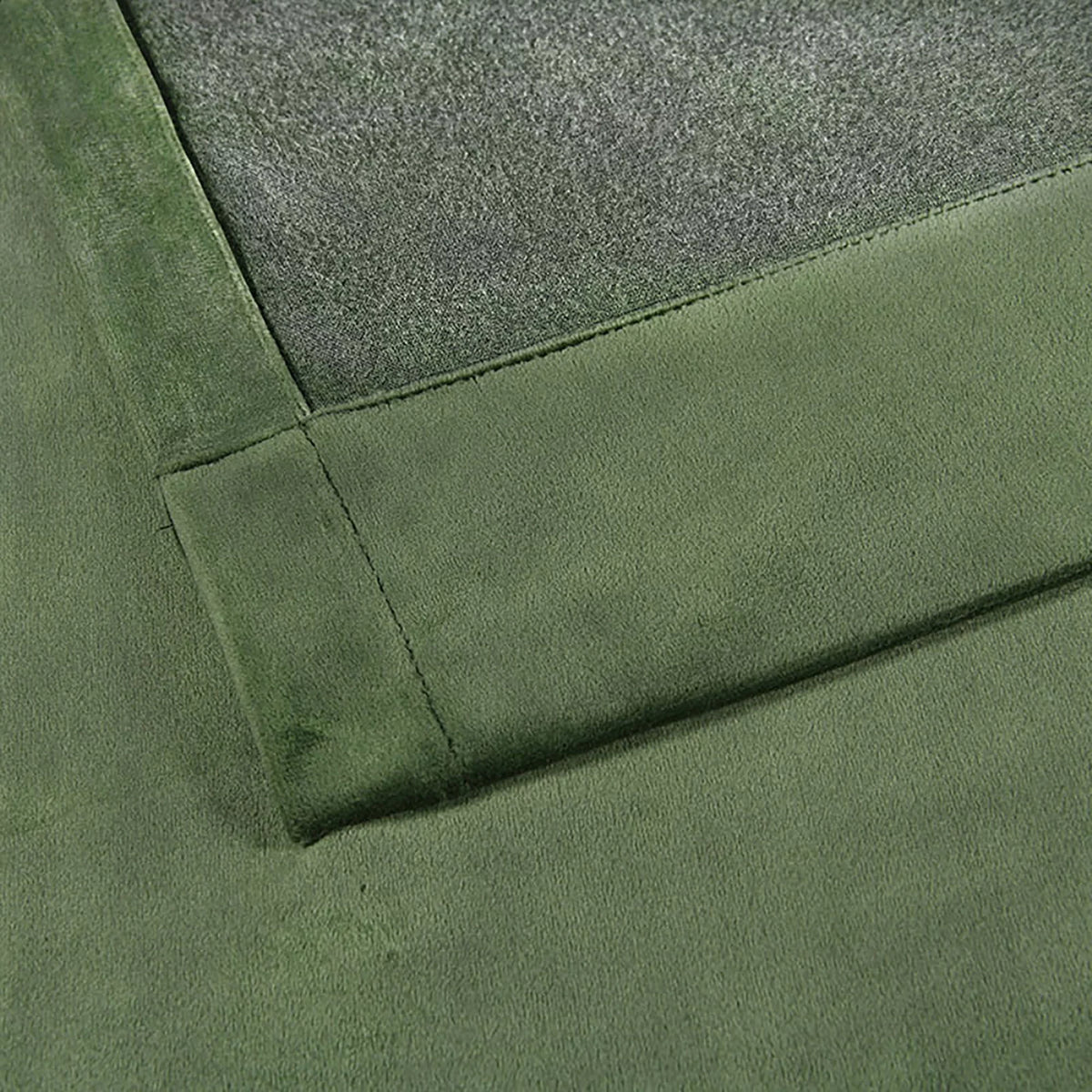 Evergreen Velvet Room Darkening Curtain Panel Pair with Rod Pocket C9967
