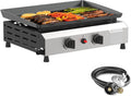 3 Burner Propane Gas Griddle with Side Shelves L5941