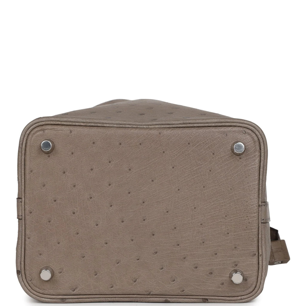 Ostrich 18 Palladium Hardware Lock Bag N137735