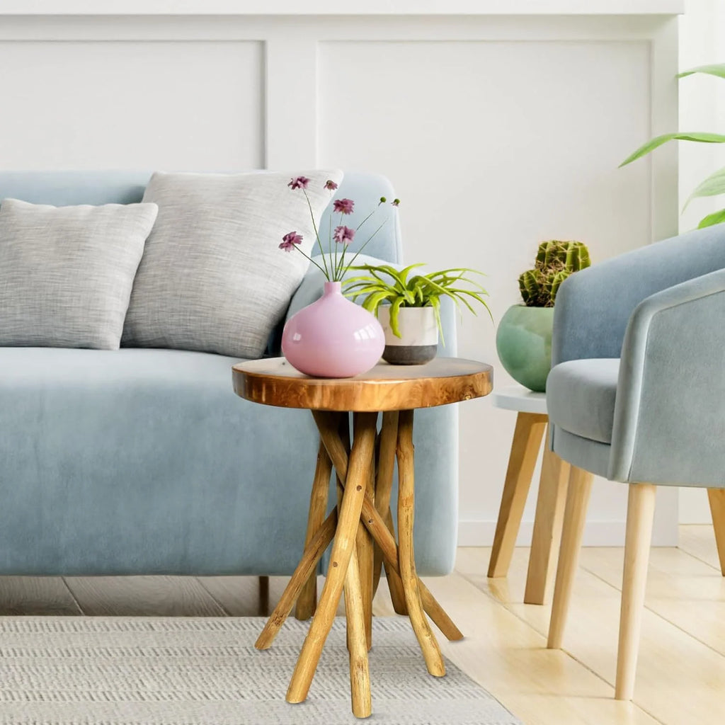 Teak Wood End Table C9216