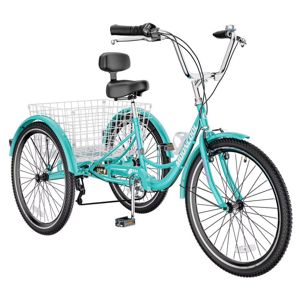 20/24/26 inch 7 Speed 3 Wheel Bicycle with Basket C6221