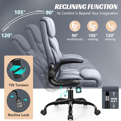 Ergonomic Big and Tall Leather Office Chair K428
