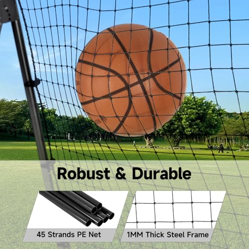 7x4 FT Adjustable Volleyball Rebounder Net T3226