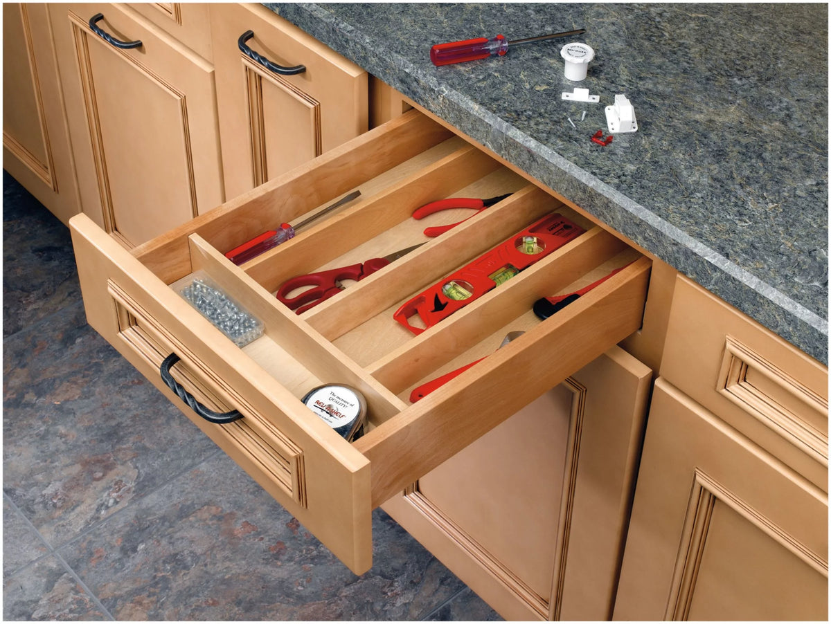 Wood Kitchen Drawer Utility Tray Insert S58484