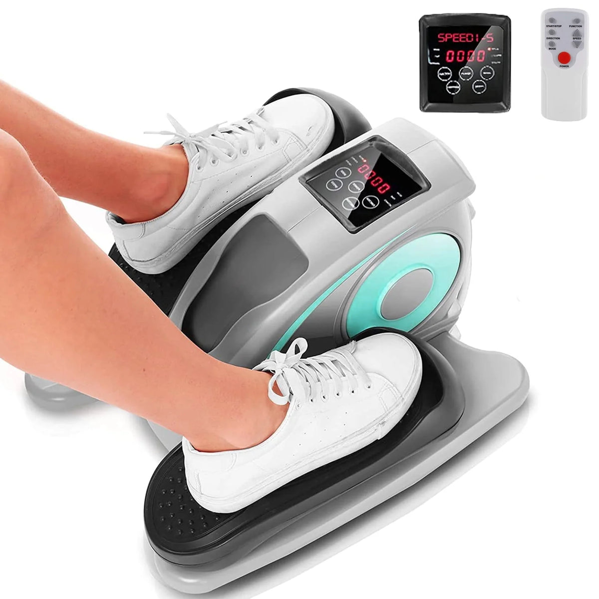 Under Desk Elliptical Machine with LCD Monitor M144