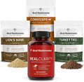 60ct Turkey Tail Lions Mane Cordyceps Mushroom Supplement L38401