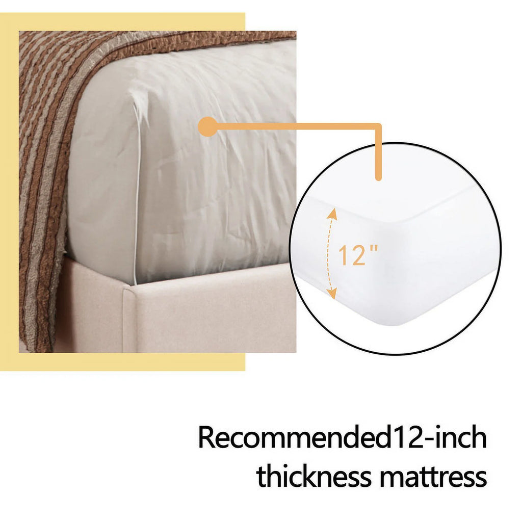 Pink Velvet Upholstered Platform Bed Frame Twin Size D763