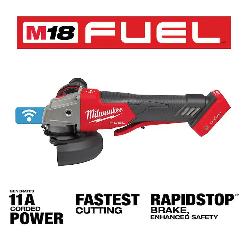 18V Brushless Cordless 4-1/2 in./5 in. Braking Grinder B340