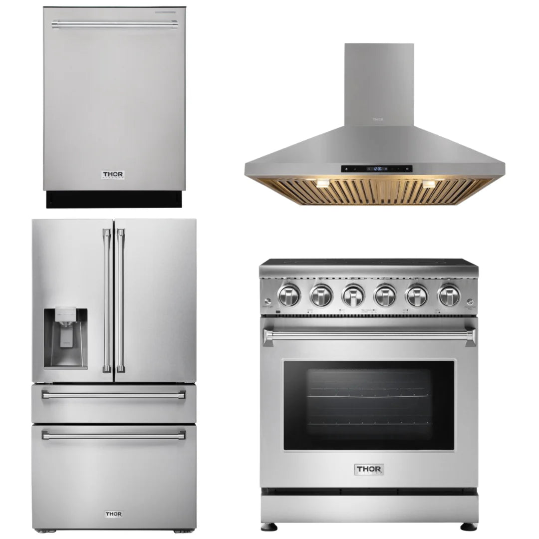 30 Electric Range, Range Hood, Refrigerator, Dishwasher Z424454