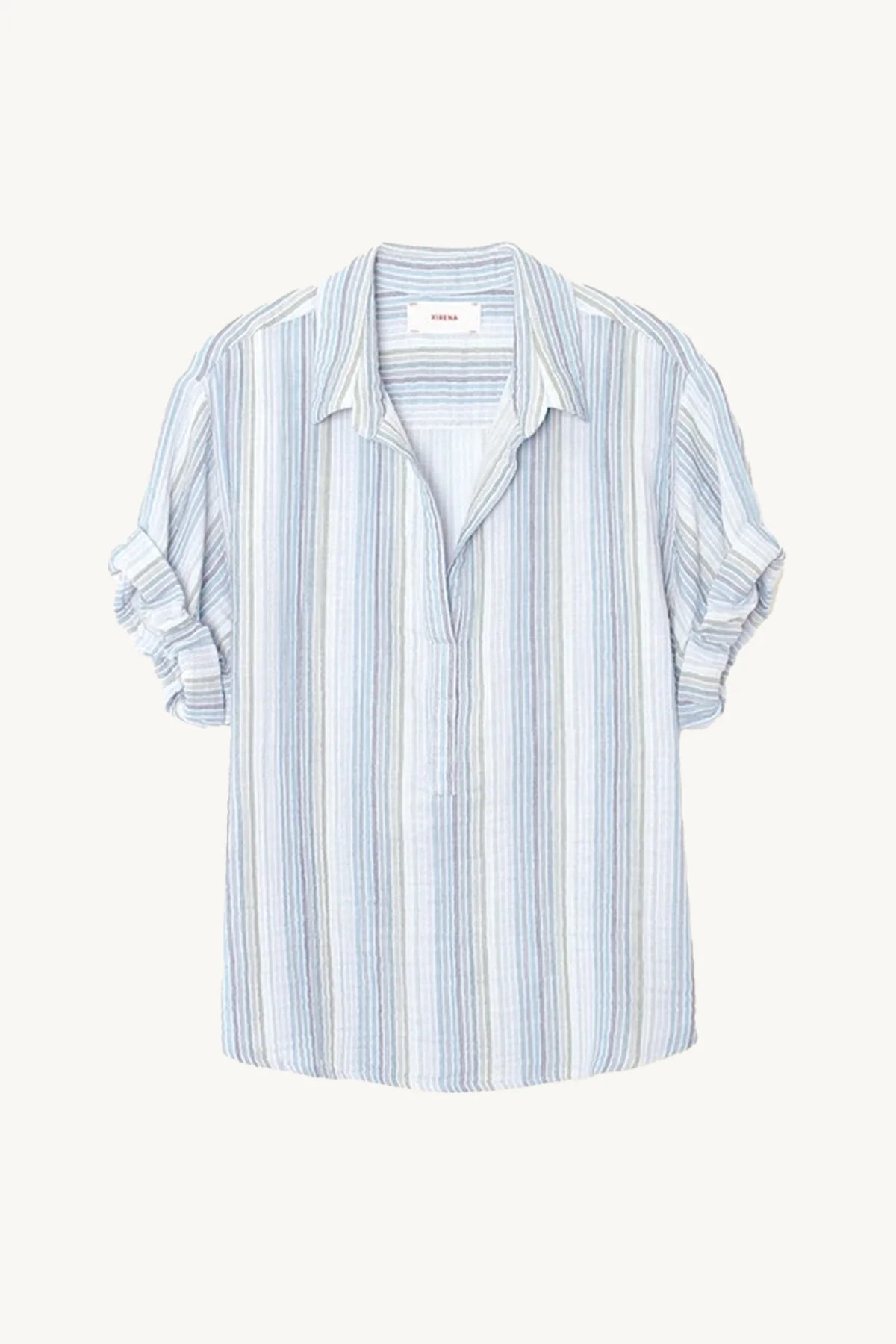 CRUZ Short Sleeve Gauze Shirt in Shoreline