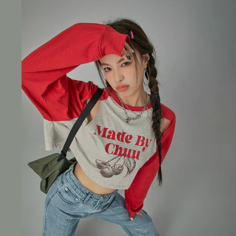 Three Cherries Long-Sleeves Top