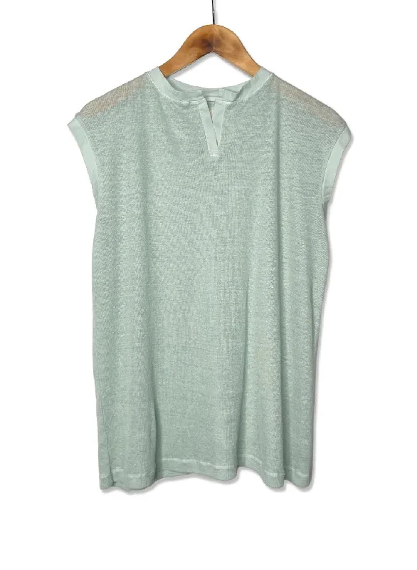 Hemp Rib Tank in Dust Mint