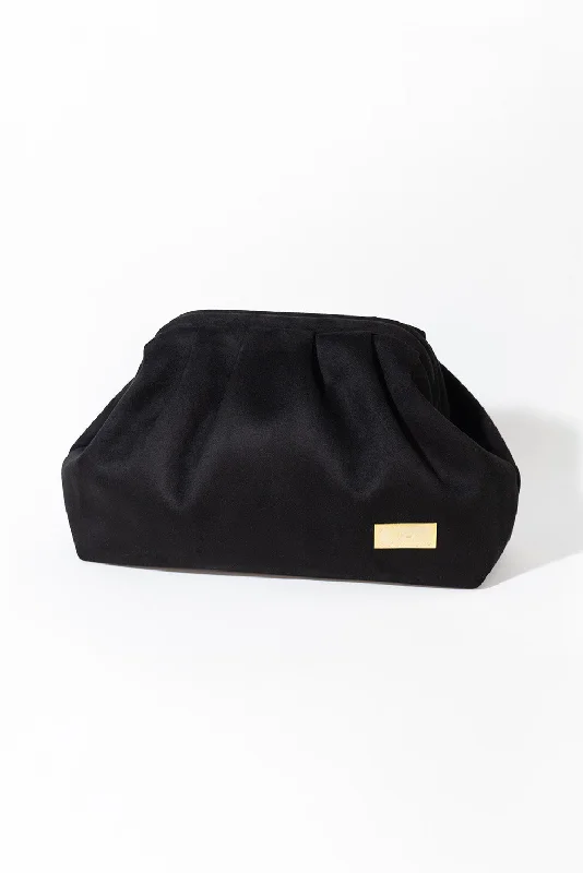 DIVA CLUTCH - BLACK VELVET