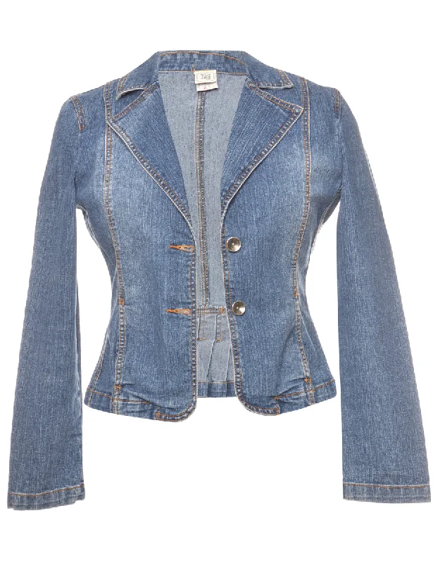 Medium Wash Denim Jacket - L