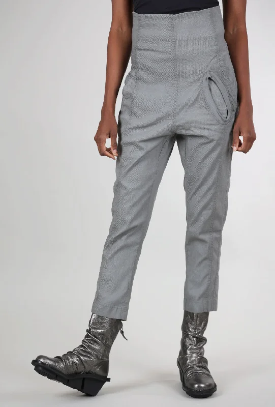 Texture Twill Trousers, Pencil Cloud