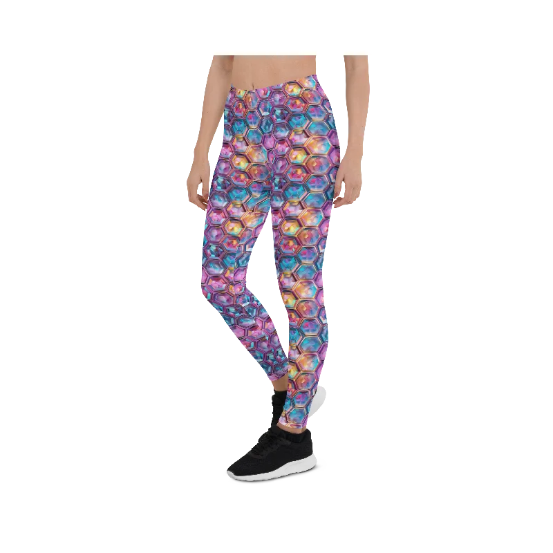 Rainbow Honeycomb Leggings