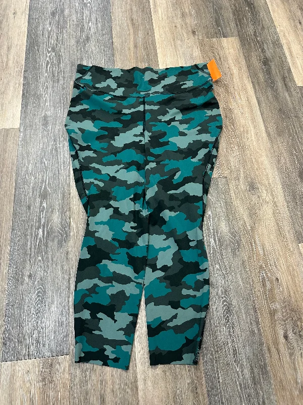 Athletic Leggings By Lululemon In Camouflage Print, Size: 18